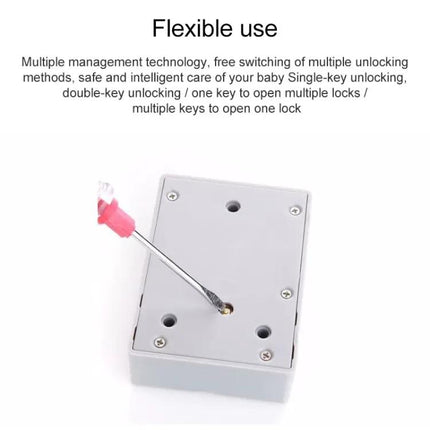 Abs Magnetic Card Induction Lock For Double Opening Cabinet Doors