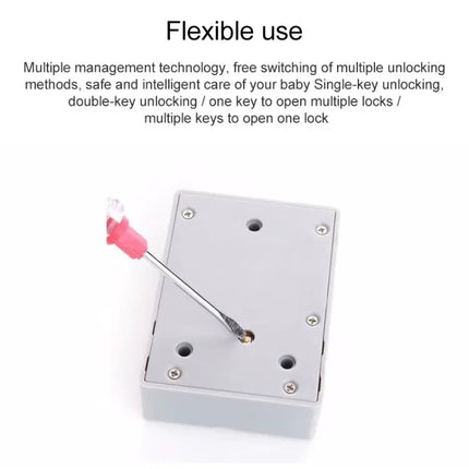 Abs Magnetic Card Induction Lock For Double Opening Cabinet Doors