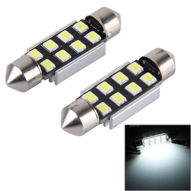 2-Pack Car Reading Lamps 36mm Festoon Canbus Error-Free 3W - aluminum 3W LED interior dome/map light replacement, steady focused illumination