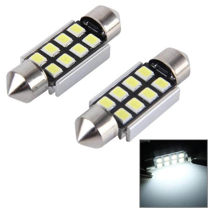 2-Pack 41mm Festoon Led Car Reading Lamps For Interior Lights - aluminum alloy CANbus-compatible interior dome and door bulbs