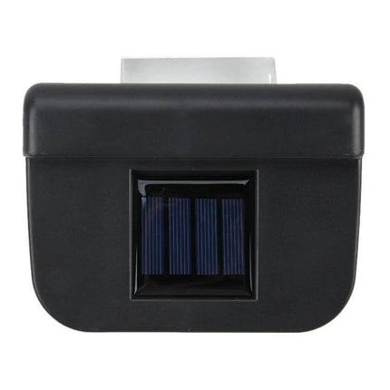 Solar Car Windshield Cooling Fan For Parked Cars Battery Free black solar vent fan clipped to car window, battery free cooling for parked cars