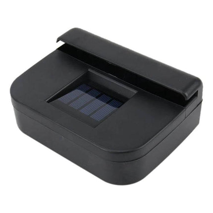 Solar Car Windshield Cooling Fan For Parked Cars Battery Free black solar-powered clip-on vent fan for car window