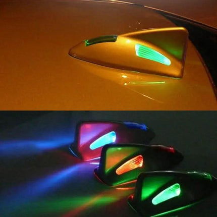 Solar Shark Fin Taillight Colorful for Safer Driving in Rain