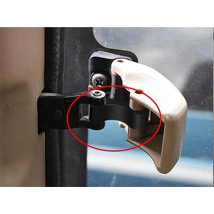 Aluminum Window Latch Pivot for Toyota Tacoma and Tundra installed on rear window latch showing durable corrosion-resistant aluminum replacement