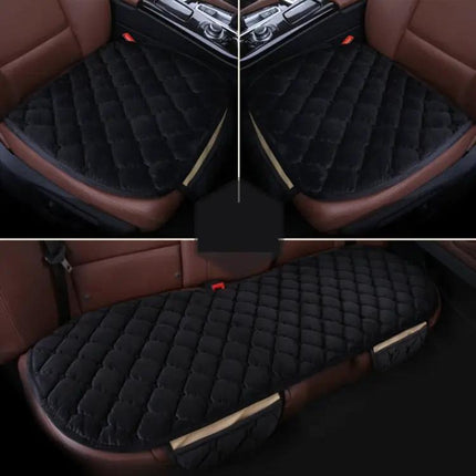 Cozy Plush Car Seat Cover Set for Autumn and Winter Comfort