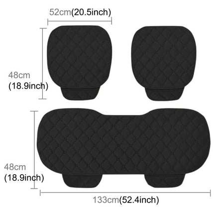 Cozy Plush Car Seat Cover Set for Autumn and Winter Comfort