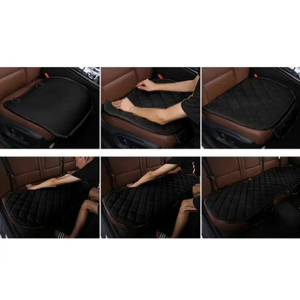 Cozy Plush Car Seat Cover Set for Autumn and Winter Comfort