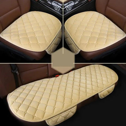 Cozy Plush Car Seat Cover Set for Autumn and Winter Comfort
