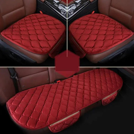 Cozy Plush Car Seat Cover Set for Autumn and Winter Comfort