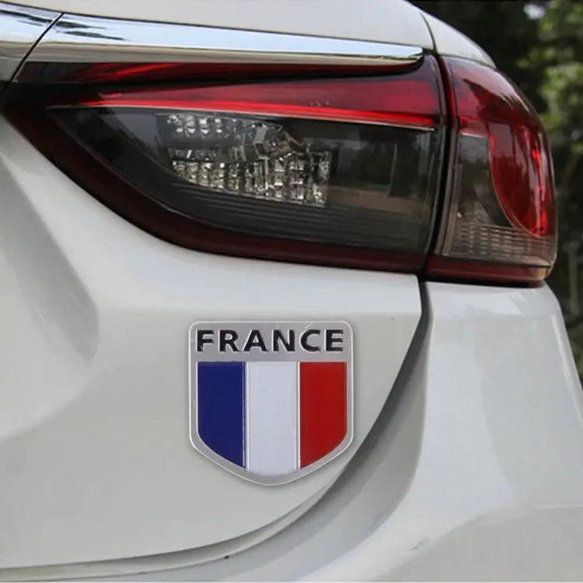 Decorative Metal Shield Car Badge Sticker for Vehicles, Small Size