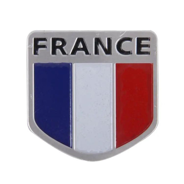 Decorative Metal Shield Car Badge Sticker for Vehicles, Small Size