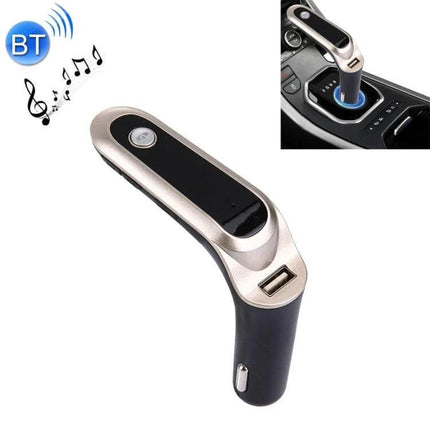 Bluetooth Car Charger With Digital Display For Mobile Phone - compact in-car Bluetooth charger with digital display and USB port for hands-free calls and music