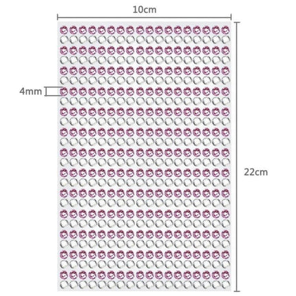Alt Tag: Glitter Rhinestone Stickers for Car, Phone, and Laptop Decor — sheet of 4mm resin rhinestones in pink and clear, 10cm x 22cm