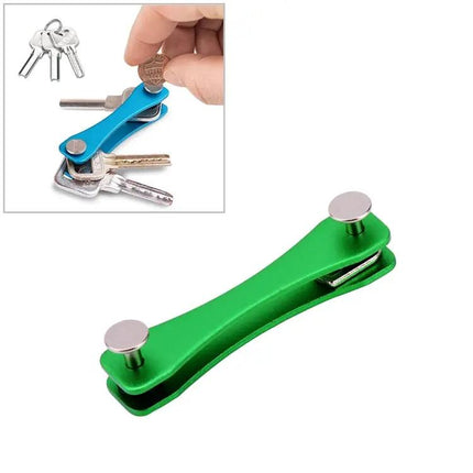 Blue Portable Metal Key Storage Clip For Everyday Use