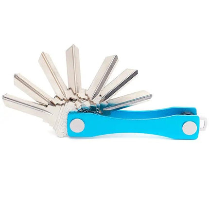 Blue Portable Metal Key Storage Clip For Everyday Use