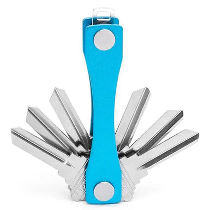 Blue Portable Metal Key Storage Clip For Everyday Use