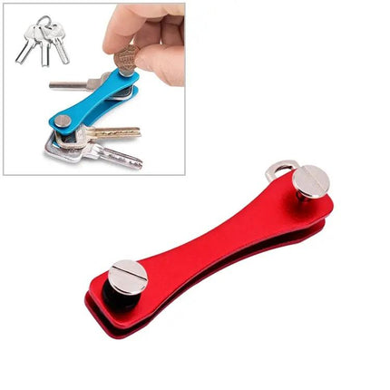 Blue Portable Metal Key Storage Clip For Everyday Use