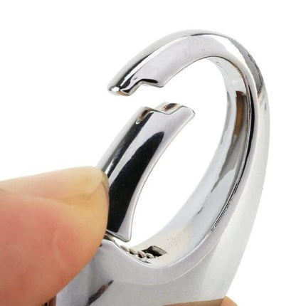 Metal Key Holder with Two Rings for Daily Key Organization — compact durable metal key organizer showing two rings and easy-access clip