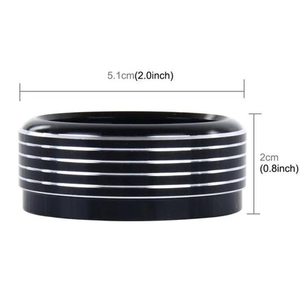 Set of 3 Aluminum Air Conditioner Knob Cases for Subaru Cars