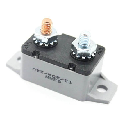 Manual Reset Circuit Breaker 50A For Automotive Electrical Systems compact resettable 6–28V DC protection for car battery accessories