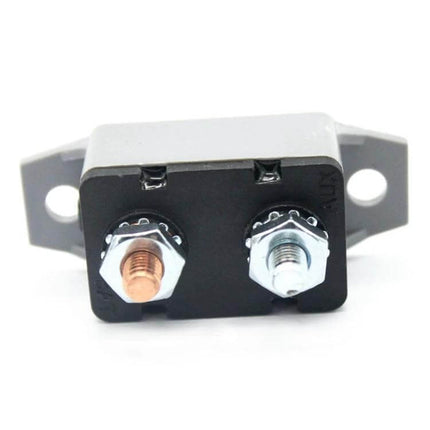 Manual Reset Circuit Breaker 50A For Automotive Electrical Systems compact resettable DC breaker with two terminal studs for cars trucks RVs