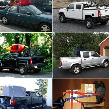 Heavy Duty Cable for Securing Vehicles on Road Trips used to strap bikes, kayaks and cargo to pickup trucks and cars for safe transport