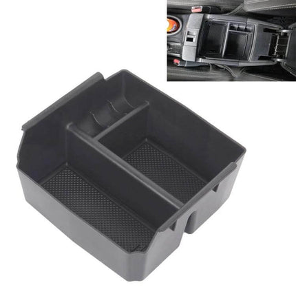 Practical Storage Organizer for Jeep Wrangler JK 2011-2017 black plastic center console insert with divided compartments