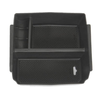 Practical Storage Organizer for Jeep Wrangler JK 2011-2017 - black interior organizer tray for tools and small items, durable plastic, custom fit
