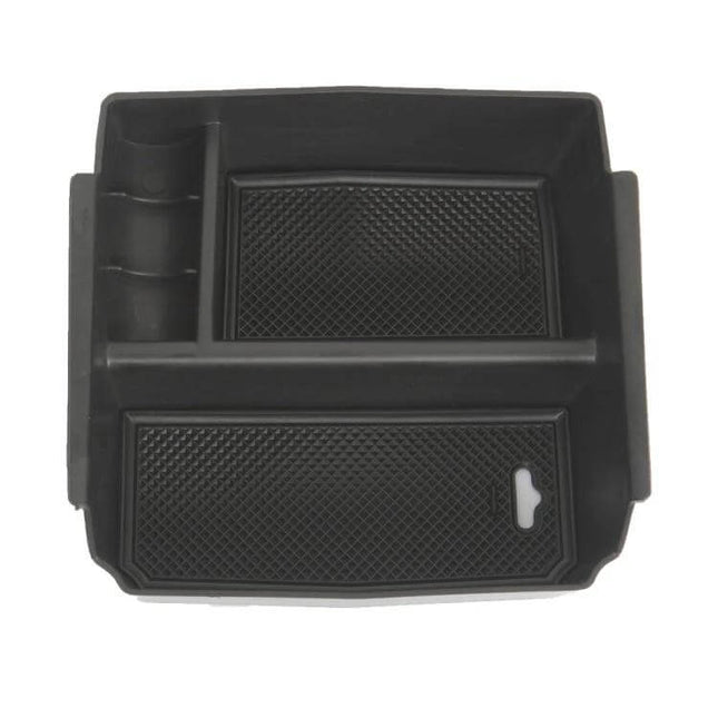 Practical Storage Organizer for Jeep Wrangler JK 2011-2017 - black interior organizer tray for tools and small items, durable plastic, custom fit