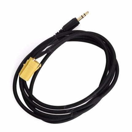 Car Audio Aux Adapter Cable and Tool for Alpine Fiat Lancia – black 3.5mm aux cable with yellow Alpine connector