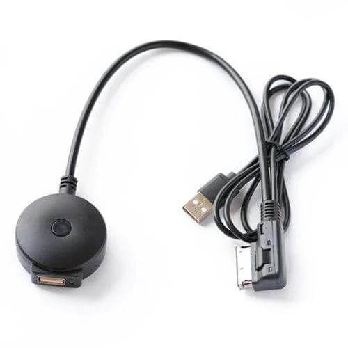 Car Wireless Bluetooth Audio Cable for Audi Q7 A6L A8L A4L — black MMI2G wireless adapter cable for streaming and hands-free calls