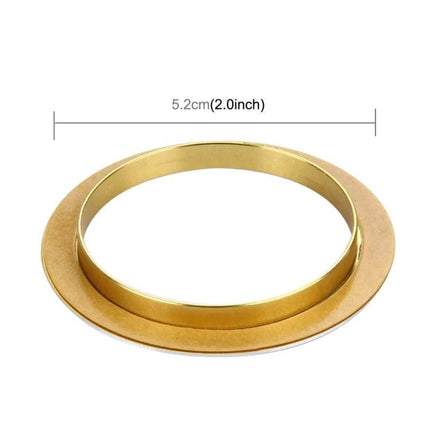 Set of 3 Aluminum Air Conditioner Knob Covers for Mazda ATENZA - gold aluminum AC knob cover ring 5.2cm