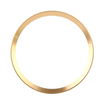 Aluminum Steering Wheel Decoration Ring for Audi Vehicles in gold-tone aluminum, slim polished upgrade for Audi interior steering wheel trim