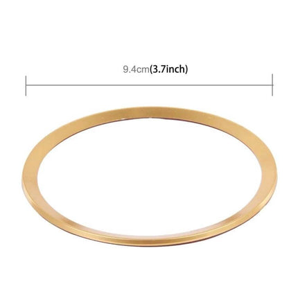 Aluminum Steering Wheel Decoration Ring for Audi Vehicles gold aluminum ring 9.4cm (3.7in) interior trim accent