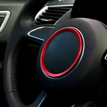 Aluminum Steering Wheel Decoration Ring for Audi Vehicles