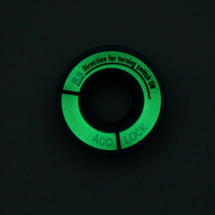 Aluminum Night Luminous Igniter Decoration Ring for Audi and Volkswagen glowing green ignition ring accent for dashboard