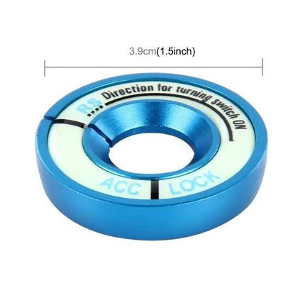 Aluminum Night Luminous Igniter Decoration Ring for Audi and Volkswagen