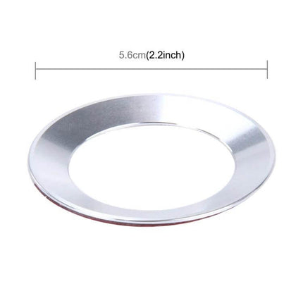 Aluminum Steering Wheel Decoration Ring for Volkswagen Vehicles - brushed aluminum 5.6cm decorative steering wheel ring