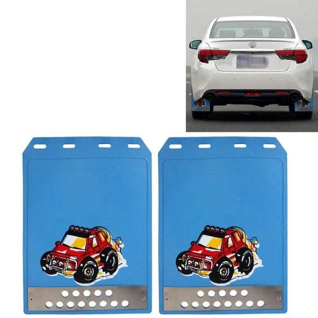 Silicone Mud Flaps for Front and Rear Car Protection, Small Size