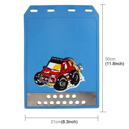 Silicone Mud Flaps for Front and Rear Car Protection, Small Size