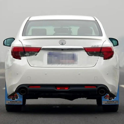 Silicone Mud Flaps for Front and Rear Car Protection, Small Size