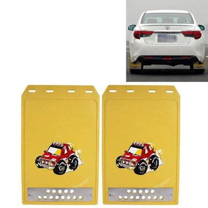 Silicone Mud Flaps for Front and Rear Car Protection, Small Size