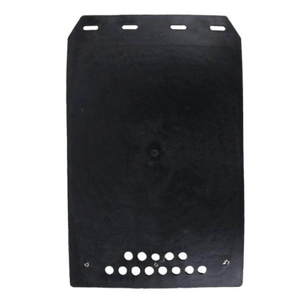 Silicone Mud Flaps for Front and Rear Car Protection - black durable silicone mud flap with top slots and bottom drainage holes