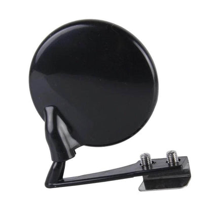 Wide-Angle Adjustable Blind Spot Mirror for Vehicle Parking - black round adjustable mirror with mounting bracket for parking and reversing