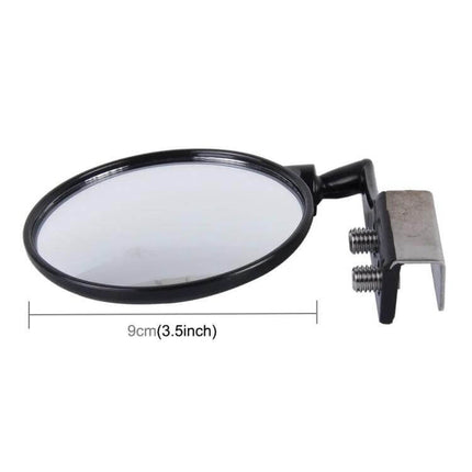 Wide-Angle Adjustable Blind Spot Mirror for Vehicle Parking mounted round mirror with adjustable bracket for improved parking visibility