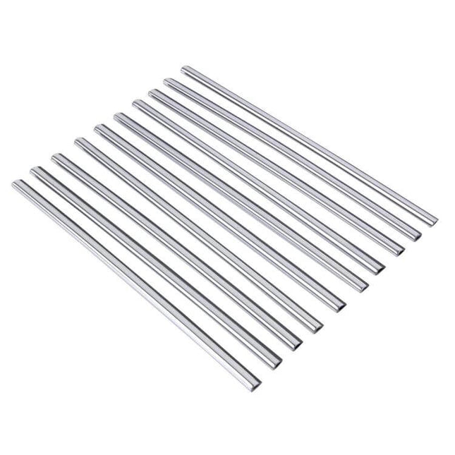 SHENHAO Set of 10 U-Shaped Air Vent Decoration Trims for Cars - silver U-shaped vent trim strips for dashboard customization