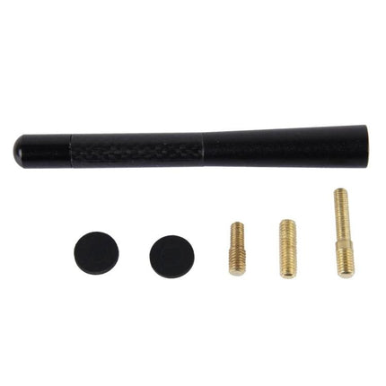 Polished Carbon Fiber Aluminum Short Antenna for Universal Use, 12cm