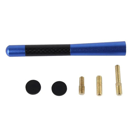 Polished Carbon Fiber Aluminum Short Antenna for Universal Use, 12cm
