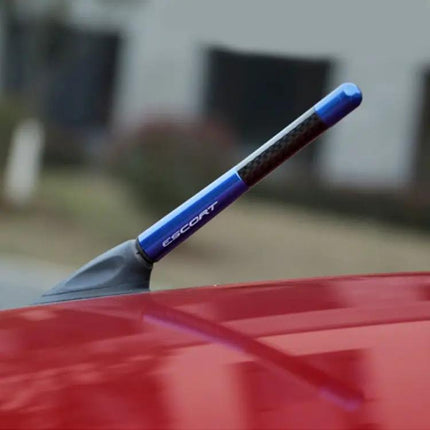 Polished Carbon Fiber Aluminum Short Antenna for Universal Use, 12cm