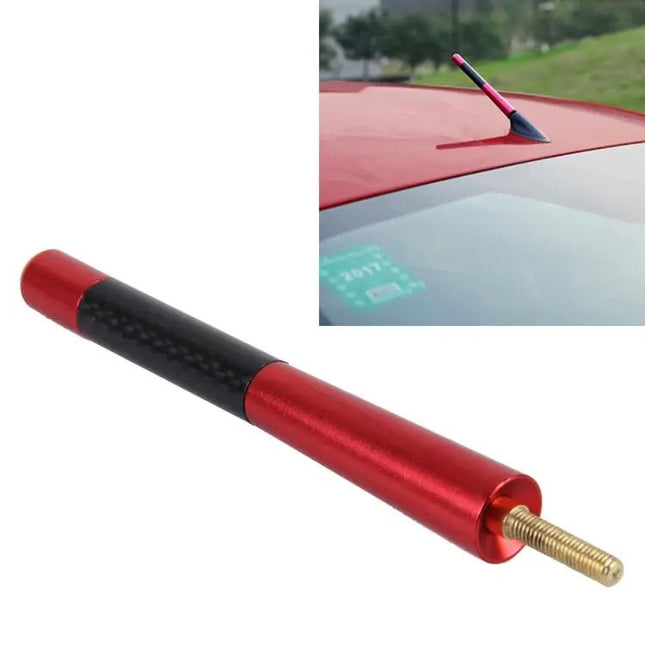 Polished Carbon Fiber Aluminum Short Antenna for Universal Use, 12cm